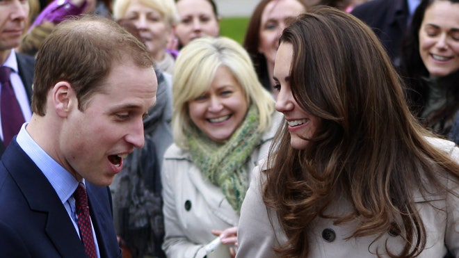 Britain Royal Wedding: Prince William and Kate Laughing